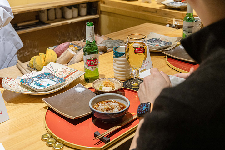 고급스러운 요리 플레이팅