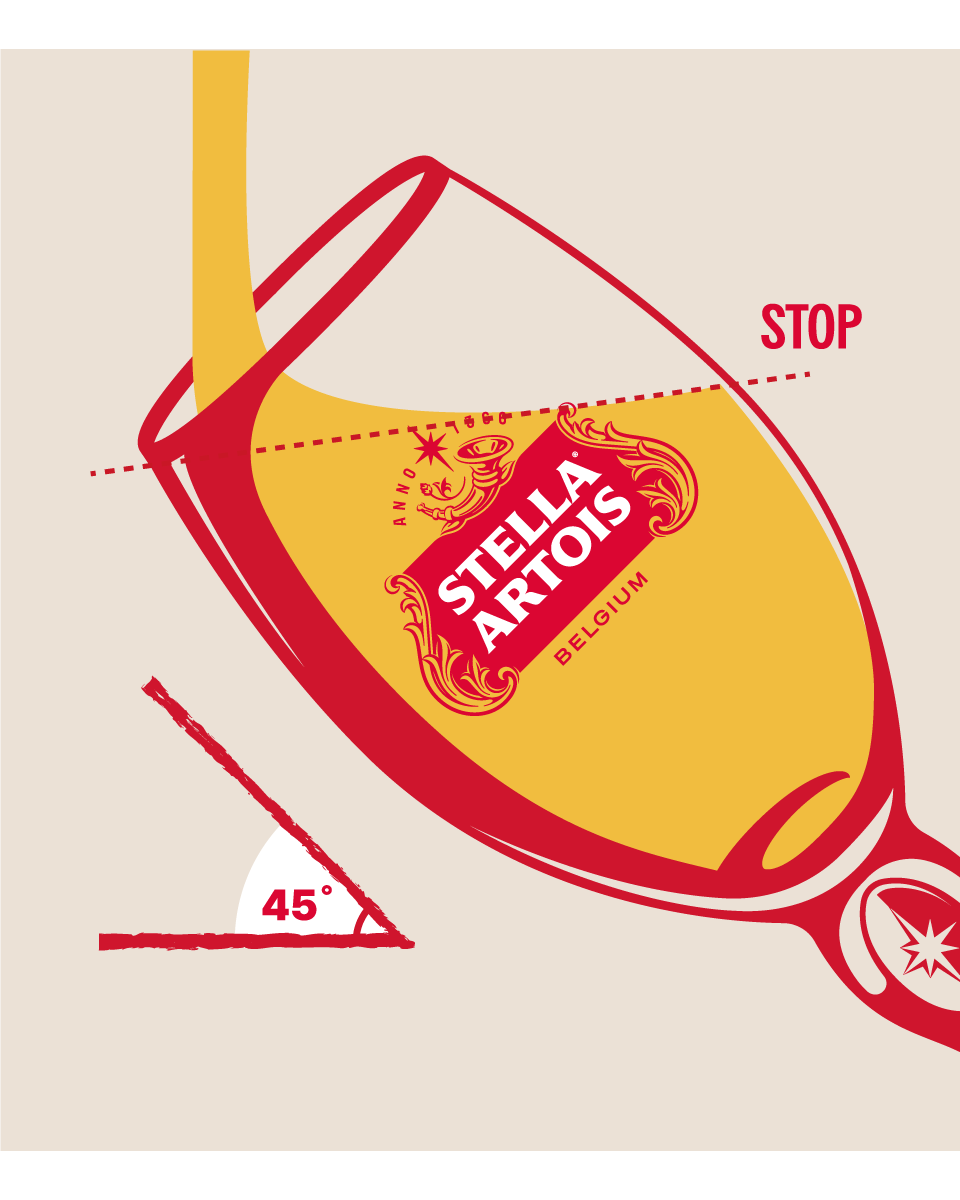 스텔라 아르투아 퍼펙트 서브 스텝 3 - 각도 조절