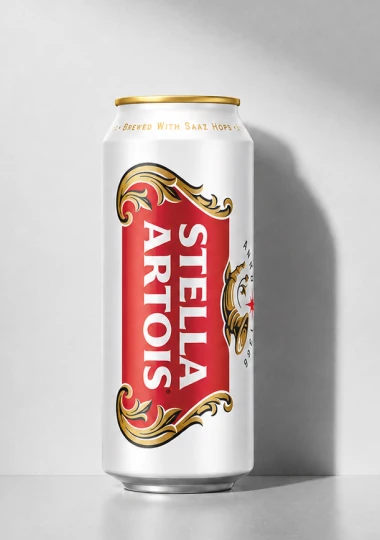 스텔라 아르투아 500ml 캔 제품 이미지입니다.